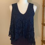 Green Envelope LA Lace Layered Sleeveless Blouse Photo 0