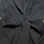 ASOS Design Navy Wrap Tie Dress Photo 3