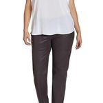 James Jeans NWT New Womens 22 Icon Plus Size Coated Legging Leather Dark Gray Photo 1