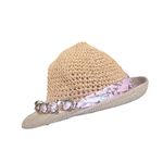 Steve Madden  Summer Sun Hat with Floral Band For Girls 100% yarn vacation resort Photo 3