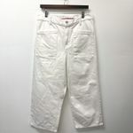 Lucky Brand  High Rise Wide Leg Crop Jeans White Size 31 Photo 1
