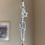 Handmade grunge street funky goth style skull phone charm/bag accessory/keychain/car display☠️ Photo 0