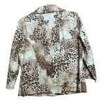 Multiples Jacket Womens Large Multicolor Animal Print Snap Button Pockets Photo 5