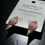 BaubleBar  X SUGAR FIX “I SCREAM, YOU SCREAM” ICE CREAM CONE EARRINGS NEW Photo 1