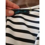 Cals Dress Womens Sz Large Striped Open Back Skater Mini Baddie Cocktail Y2K Black Photo 10