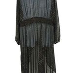 Torrid Chiffon Rainbow Clip Dot Smocked Waist Extreme High Low Top Size 4X Photo 5