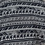 PINK - Victoria's Secret  Tribal Aztec Black Skater Mini Skirt Size Large Photo 4