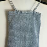 Love Tree Smocked denim Ruched ruffle Cami dress size Small Small Photo 6