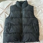 Black Puffer Vest Size M Photo 0