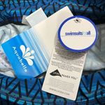 Aquabelle size 8 blue chlorine resistant swimwear shorts 16" inseam nylon blend Photo 2