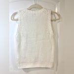 J.Crew Sweater Vest XXS White Cable Knit 100% Cotton Pullover Classic Layer NWT Photo 4
