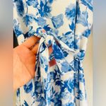 Sugar Lips  Antoinette Blue Floral Balloon Sleeve Derby Dress SIZE MED Photo 12