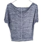 Free People We The  Astrid Off the Shoulder Short Sleeve Heathered Tee Shirt top Photo 3