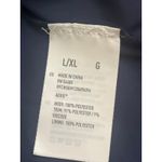 Aerie  navy blue hooded windbreaker poncho blue pink floral interior, size: L/ XL Photo 4