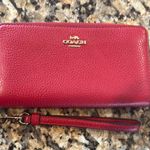 Coach Red Accordion Wallet Photo 0