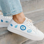 Soludos NEW  Leather Ibiza Platform Sneakers white for women 254 5M2T Photo 0