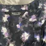 Vera Wang Floral Print Long Sleeve Blouse sz Small Officecore Contemporary Workwear Shirt Photo 4