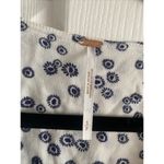 Free People Womens Small Babydoll Navy Dot Floral Photo 3