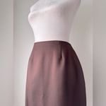 Vintage ‘90s Synari Chocolate Brown Knee Length Skirt Size XS Photo 3