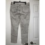 NYDJ Women's Size 12 Jeans Clarissa Ankle Gray Polka Dot Glitter Photo 7