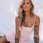 Princess Polly Blush Cottage Hill Mini Wrap Dress Photo 5