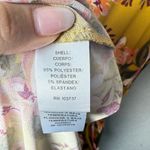 Donna Morgan Women’s Floral Print Yellow Dress Belted size 14 Photo 7