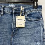 a.n.a NWT  size 10p high rise straight Blue denim Jeans Distressed raw hem Photo 2