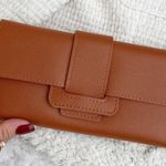 Brown Fold Over Long Wallet ID and Card holder Long Wallet Photo 2