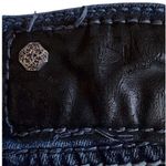 Silver Jeans Co Womens Suki Flap Capris Dark Wash Embroidered Sequin Curvy Photo 7