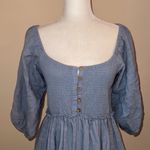 Free People Summer Picnic Mini Dress Blue Photo 4