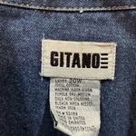 Vintage Gitano Women’s Denim Button Jacket Oversized Size 20W‎ Blue Photo 5