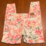 Abercrombie & Fitch Floral Print Skinny Ankle Jeans Pink & Green Size 4 / 27 Photo 4