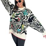 Philosophy di Lorenzo Serafini Animal Print Sweater Sz 46 US 10 / XL MSRP $1,135 Photo 7