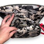 Nine West  Womens Purse Handbag Shoulder Bag Crossbody Red Black Zipper Accent Photo 10