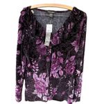 Susan Lawrence NWT  size XL floral burnout ruffel necklace. Photo 0