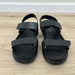 Vagabond  Black Leather Two Strap Sandals Photo 3