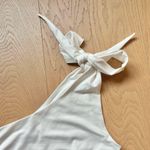 Princess Polly One Shoulder Bow Tie White Bodysuit Photo 3
