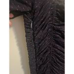 Free People "She’s In Parties" Scrunch Bodycon Dress Dark Navy Polka Dot sz. S Photo 8