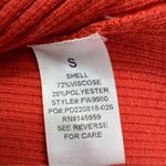 Dress Forum Ribbed Knit Cardigan Duster Sweater Dress Orange Small Photo 11
