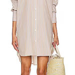 ANINE BING  Revolve Womens Lake Dress Taupe Stripe Small NWT Photo 0