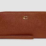 Coach NWT  C7184 Continental Wallet Crossgrain Leather 1941 Saddle Photo 4