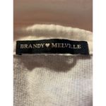 Brandy Melville Womens Cropped Long Sleeve Collared Shirt One Size Gray Top Photo 2