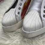 Jeffrey Campbell  Hot Rod Leather Suede Flames Pointed Toe Platform Sneakes Sz 9 Photo 1