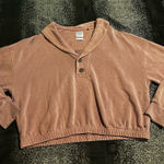 prAna Womens medium  Cozy Up Michie Top Soft Musk Heather cropped sweatshirt  Photo 0