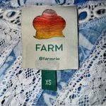 Farm Rio Full of Flowers Floral Jumpsuit Blue White Crochet Trim V Neck Boho Photo 10