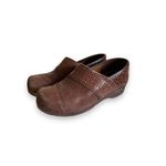 Sanita Women's‎ Brown Leather Slip on Mule Clogs sz 38 Comfort Nurse Photo 1