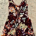 Band of Gypsies Multi-color Sleeveless Floral Romper with Tie in front Photo 0