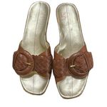 Nike Lab G Series Women's Sandals 8B Brown Woven Strap Slip On Photo 1