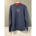 Vintage Gopher Sport Mock Neck Sweatshirt Women's Large Purple Farm Embroidery Blue Size M Photo 12