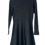 Theory NEW  Taolina Long Sleeve Noble Dress Charcoal Grey Wool Women’s Size M Photo 9